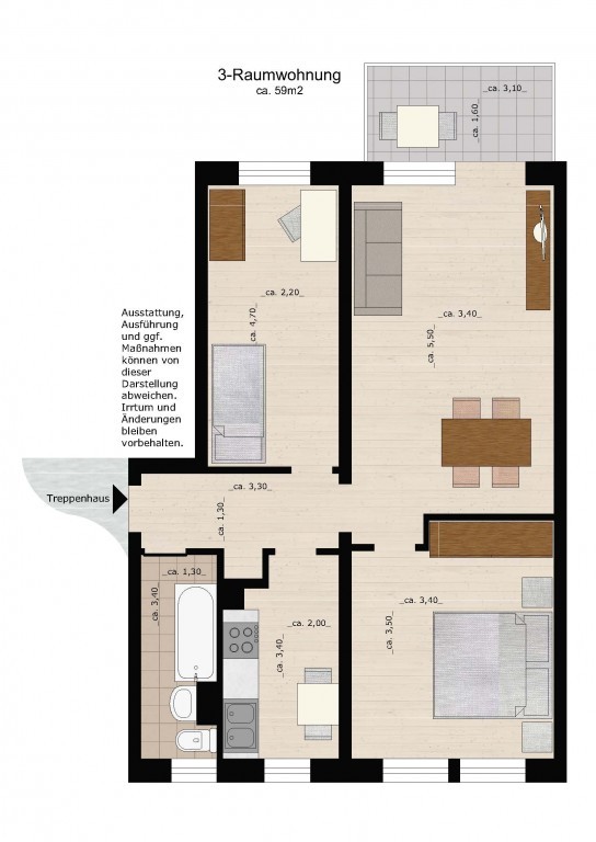 Bild 1 : 3-RWE im Zentrum