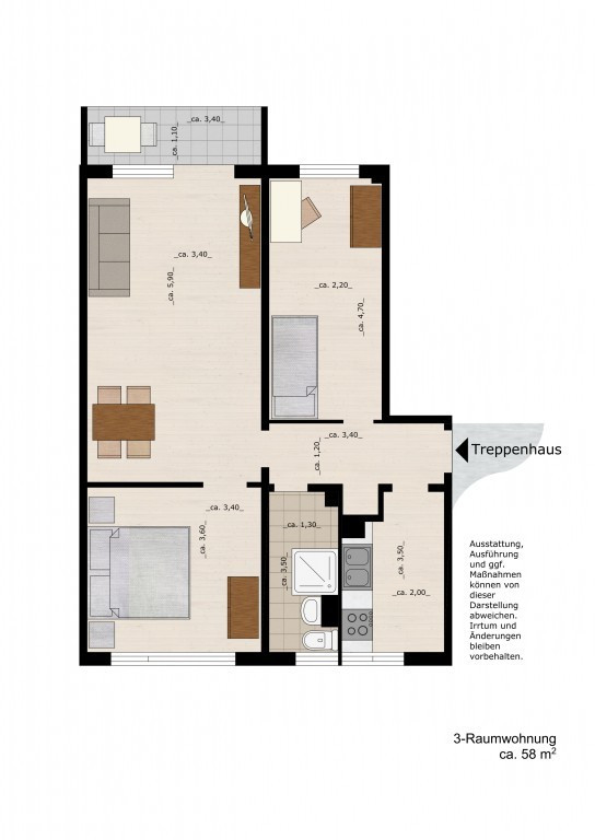 Erdgeschoß-Wohnung