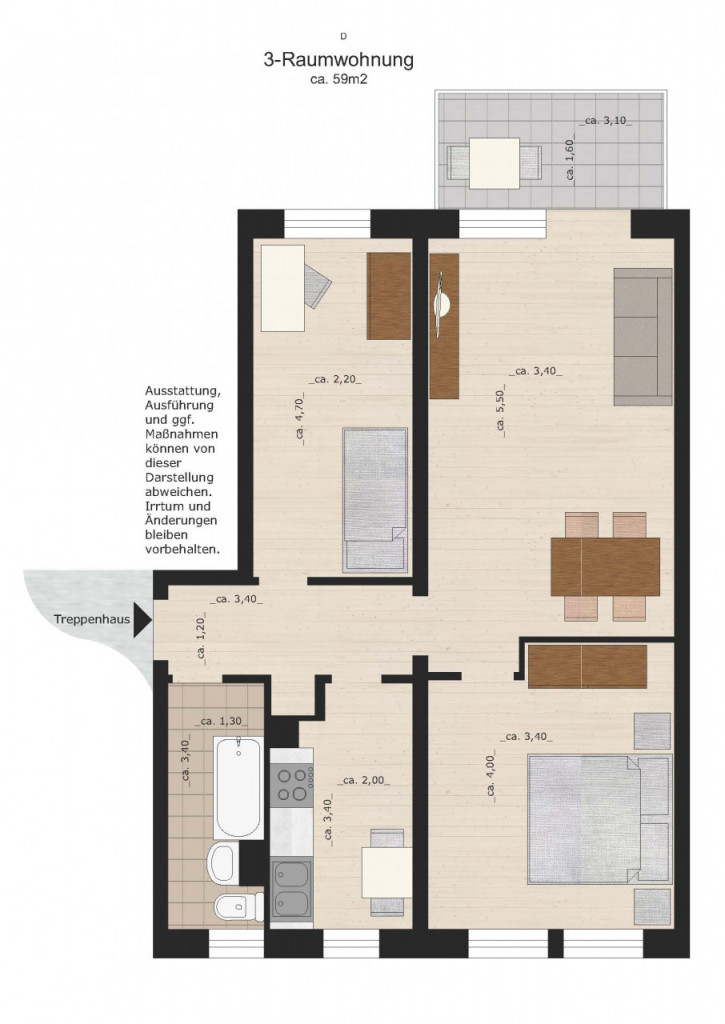 Bild 1 : 3-RWE mit Balkon