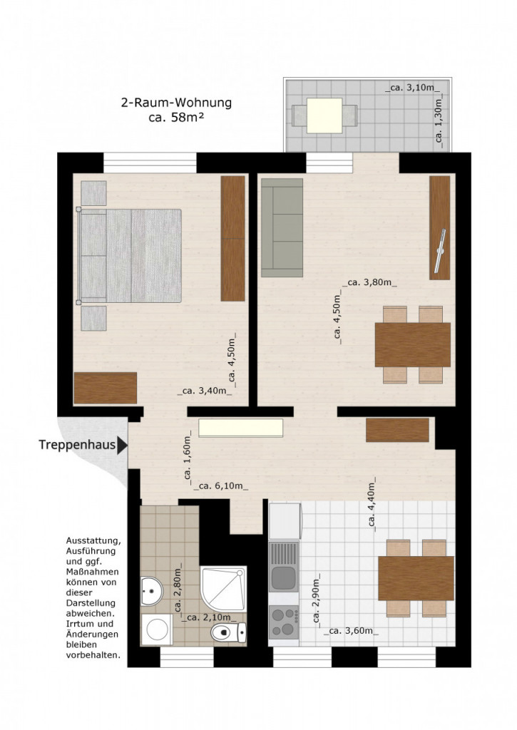 Bild 1 : Charmante Wohnung mit Balkon