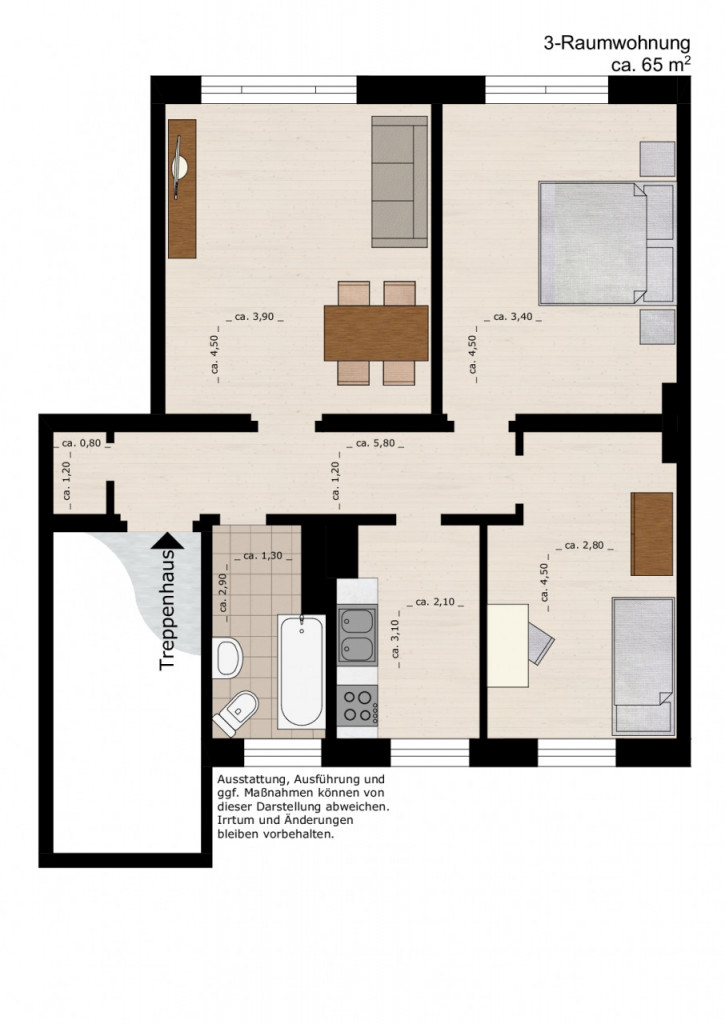 Bild 1 : Familienfreundliche Wohnung mit viel Platz