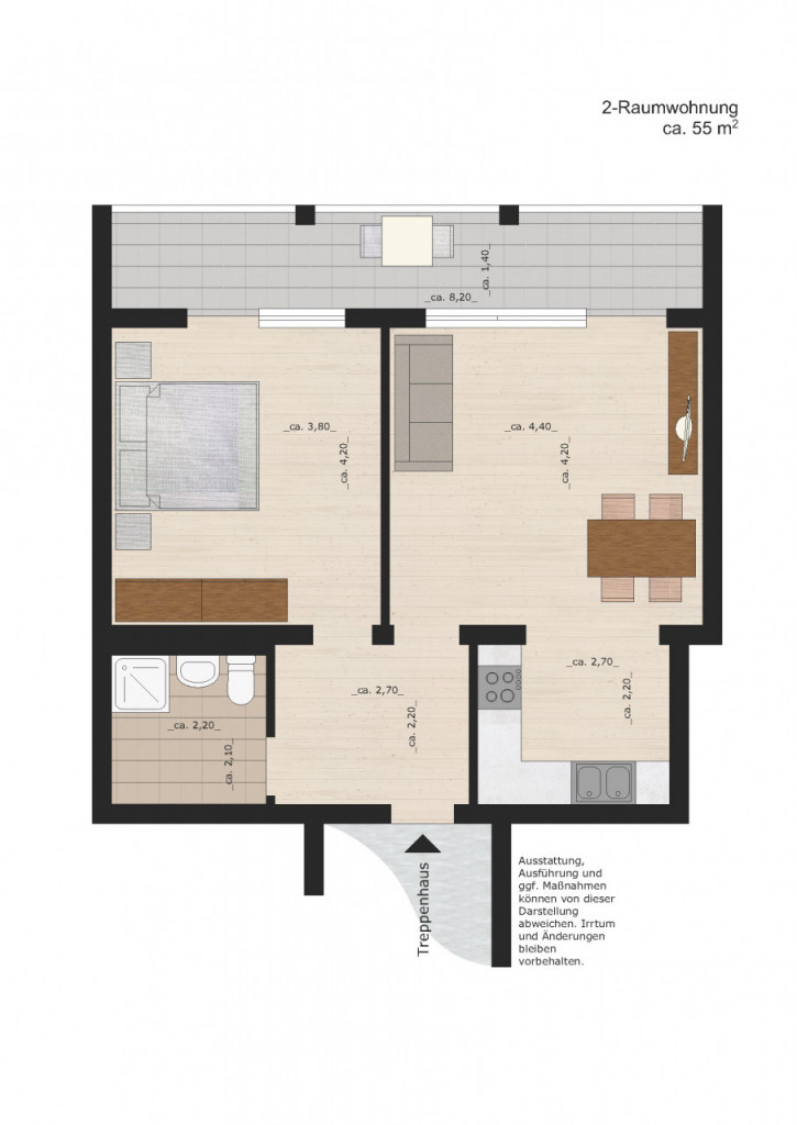 Bild 1 : Charmante Wohnung mit Balkon