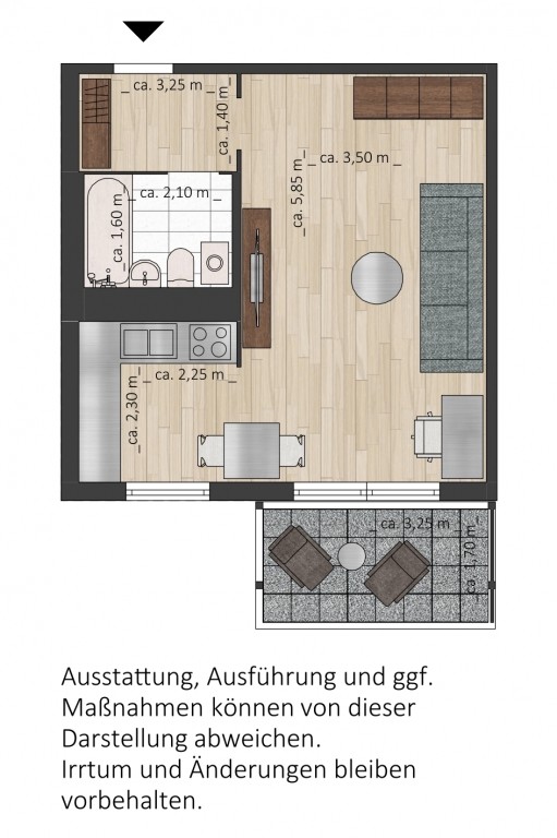 Bild 1 : Erstbezug nach Sanierung