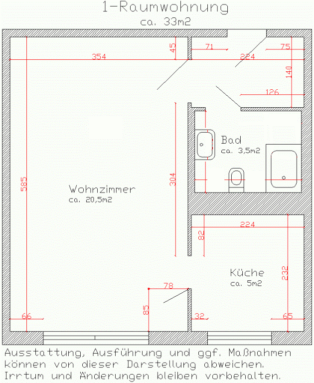 Bild 1 : Erdgeschoß-Wohnung